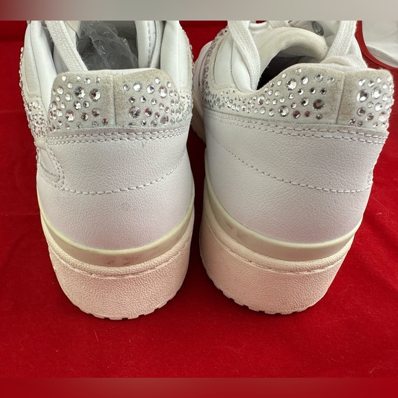 Adidas Sneakers Forum Bold Cloud White Sparkly Rhinestone H05060 Sz 8.5 - Picture 6 of 12